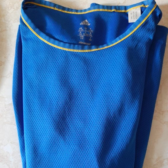 Adidas Climacool Long Sleeve Blue Large Top Men's - Picture 9 of 10